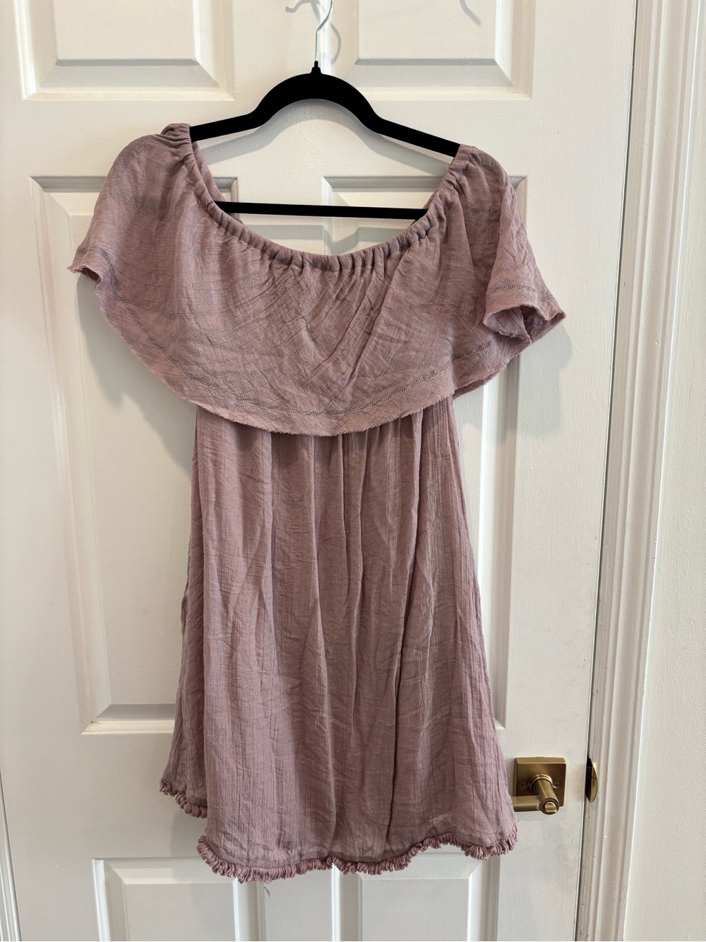 Wishlist Off The Shoulder Mauve Dress